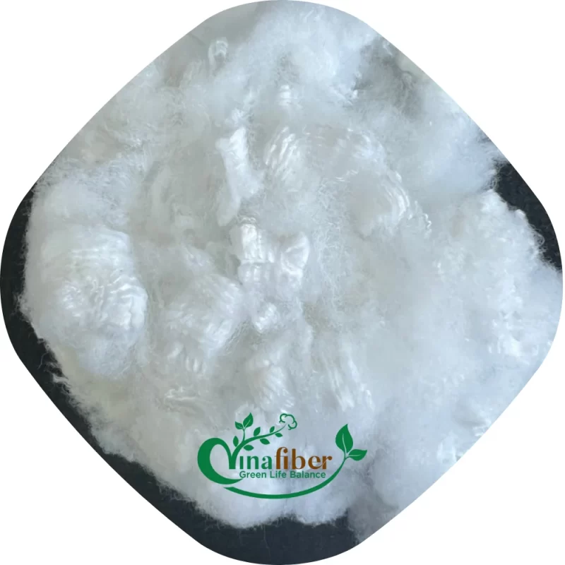 3d sd solid white polyester staple fiber